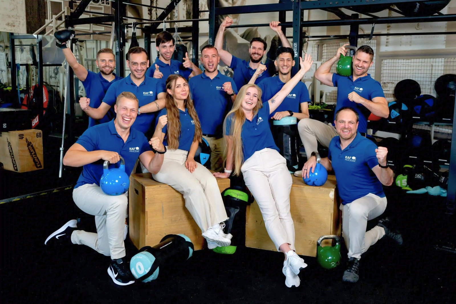 KAF Akademie Team im Fitnessstudio – Fitnesstrainer C-Lizenz Ausbildung